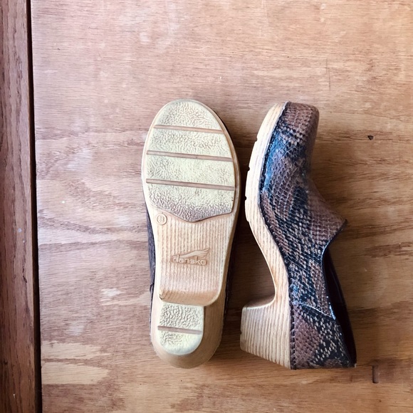 AMAZING snakeskin leather clogs - Picture 5 of 5